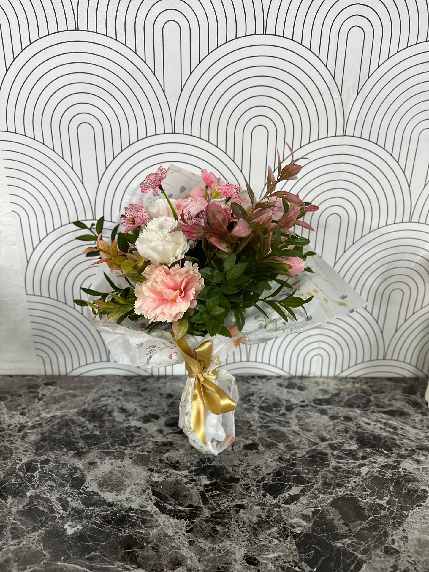 Handmade Artificial Forever Floral Arrangement - versatile timeless beauty