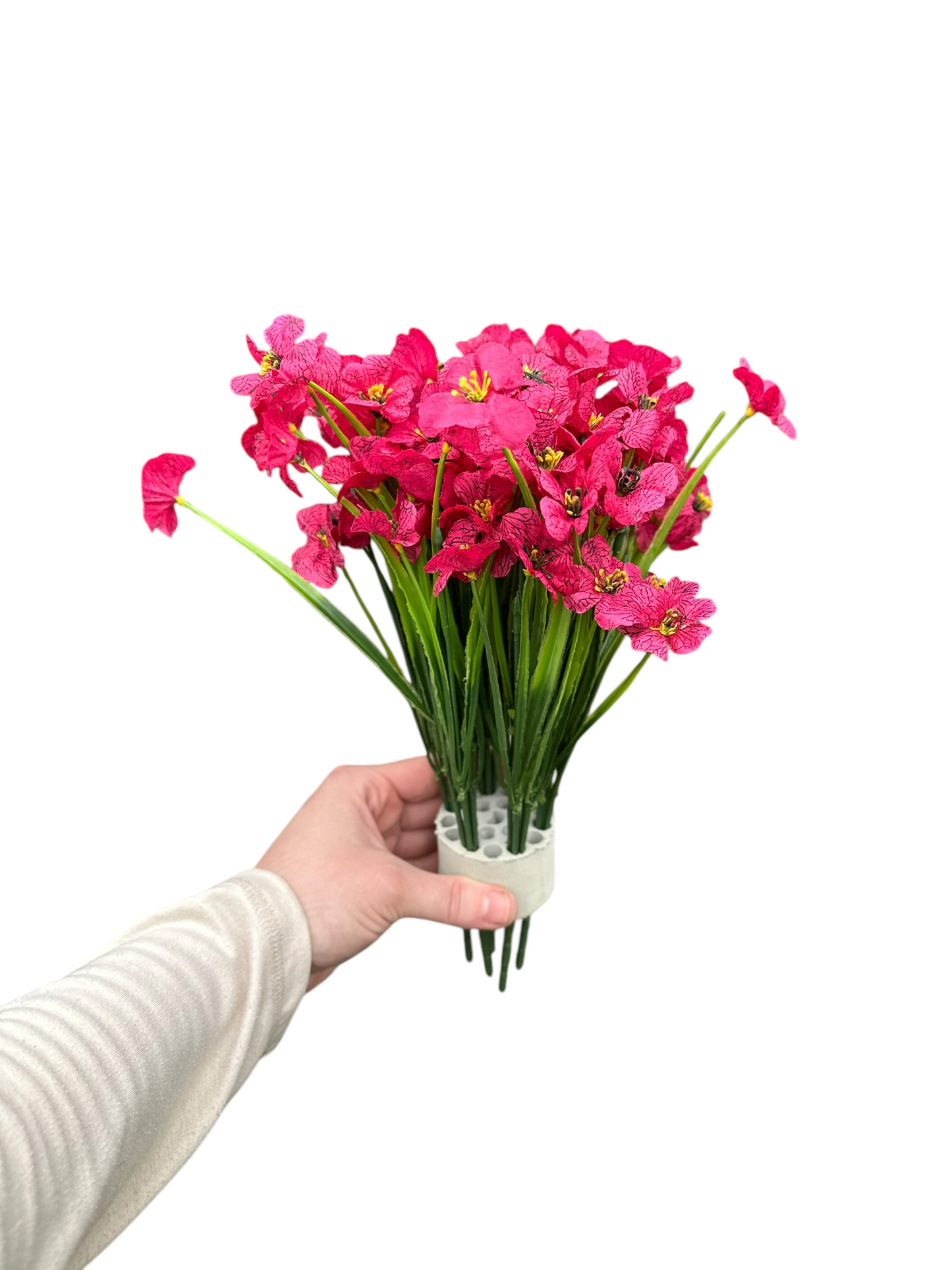 Maribel Faux Wildflower Arrangement – Red, Pink, Blue, Purple & Orange | Mother’s Day Gift | Indoor/Outdoor Artificial Flowers