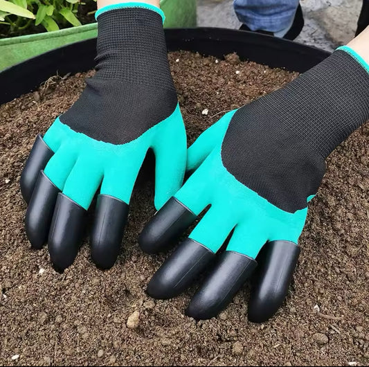 Garden Gloves With Claws - Dig, Plant, Weed & Seed Effortlessly - Protect Your Fingers & Nails