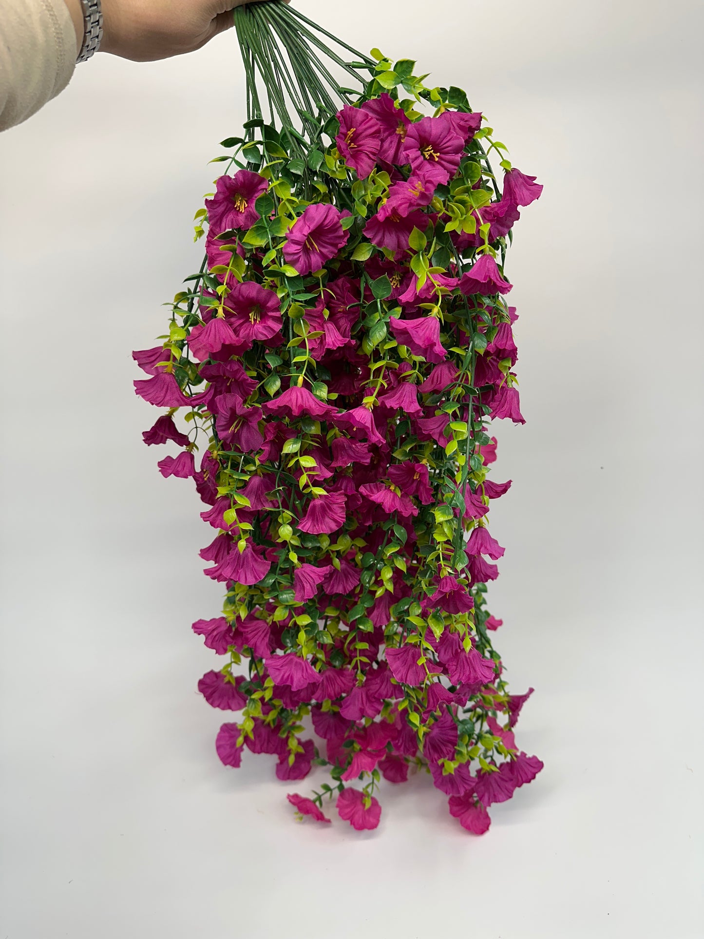 Gloria - Hanging Basket Indoor/Outdoor Fake Flower Arrangement