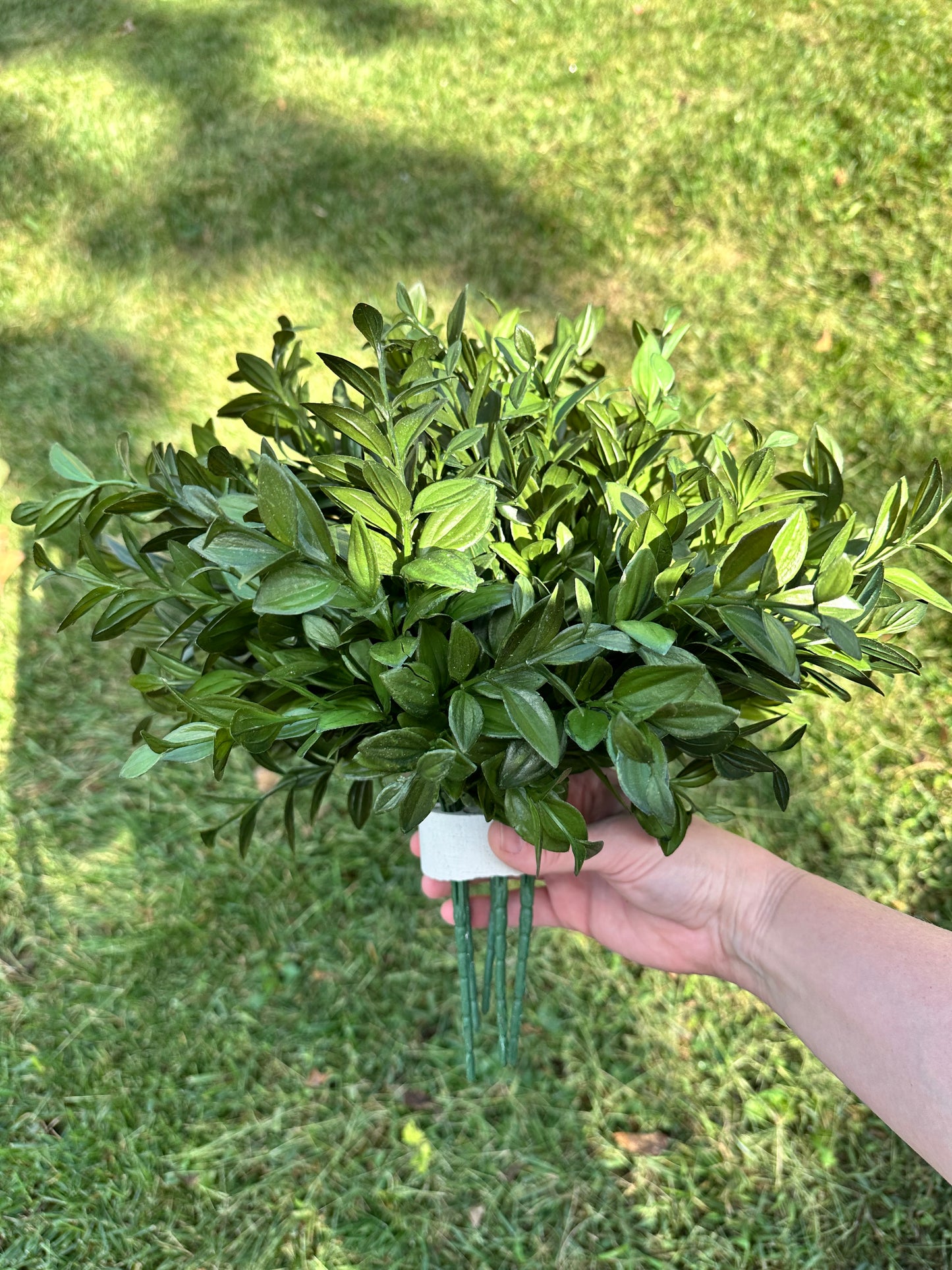 Artificial Vanilla Plant in Dark Green for outdoor greenery, fake foliage, uv protected