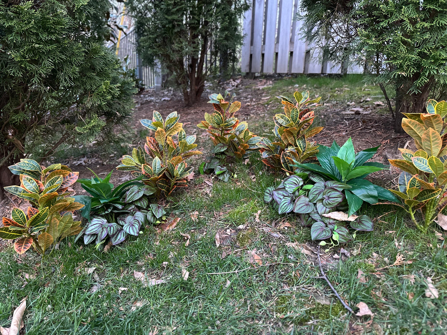 Artificial Crotons Plant for Garden Landscaping