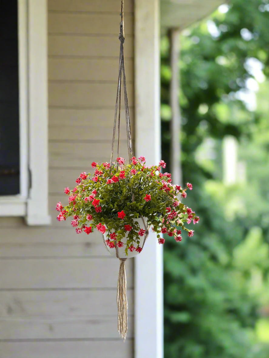 Artificial Red Eucalyptus Plant for Garden Landscaping