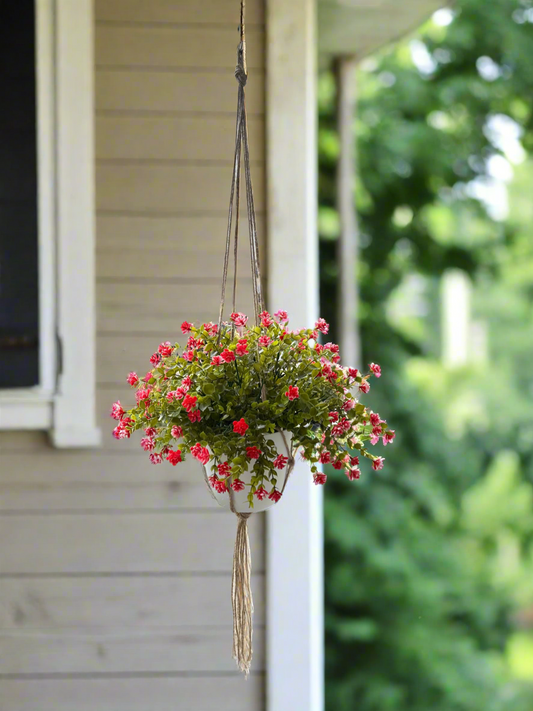 Artificial Red Eucalyptus Plant for Garden Landscaping