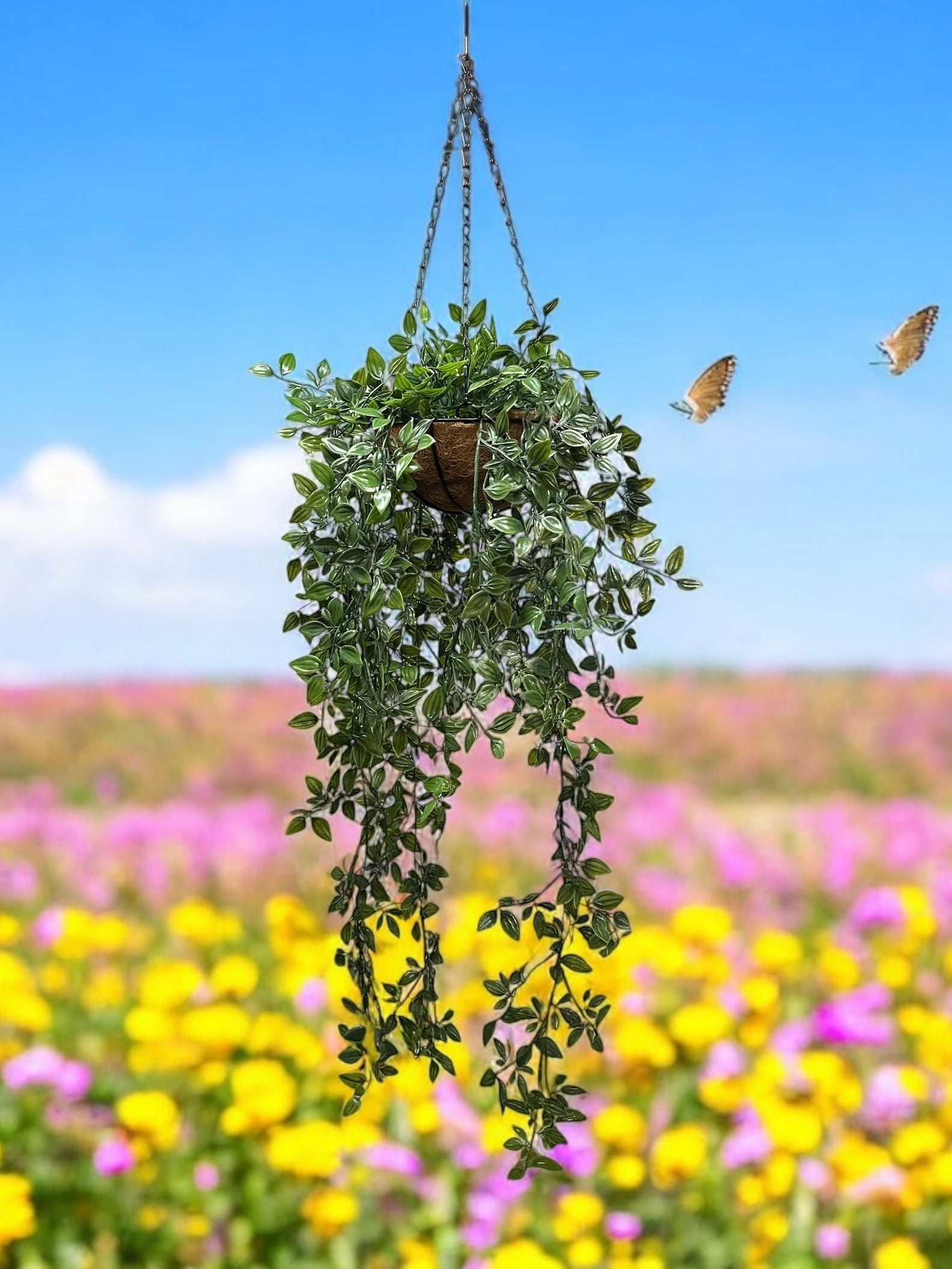 artificial ivy hanging plant Evelyn Faux Hanging Ivy Plant – Cascading Artificial Greenery for Indo – Water Free Greenery