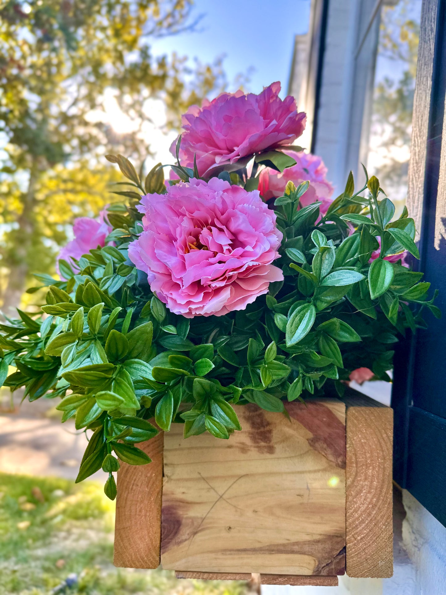 Lillian Artificial Peonies Plant Bush For Outdoor Landscaping