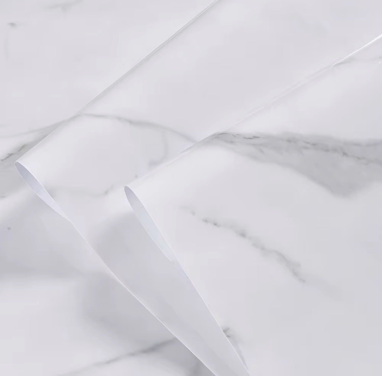 Marble Patterned Vinyl for Countertops Peel and Stick Thick and Glossy