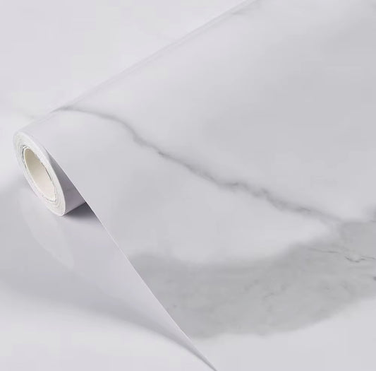 Marble Patterned Vinyl for Countertops Peel and Stick Thick and Glossy