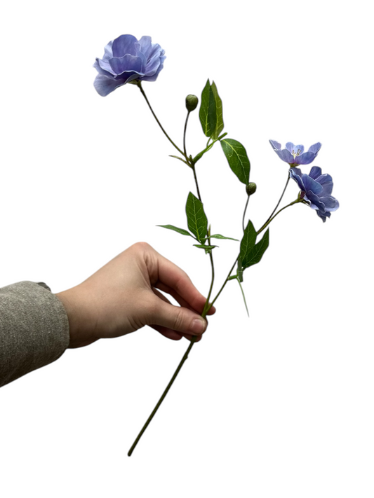 Artificial Clematis Stem – Red or Blue