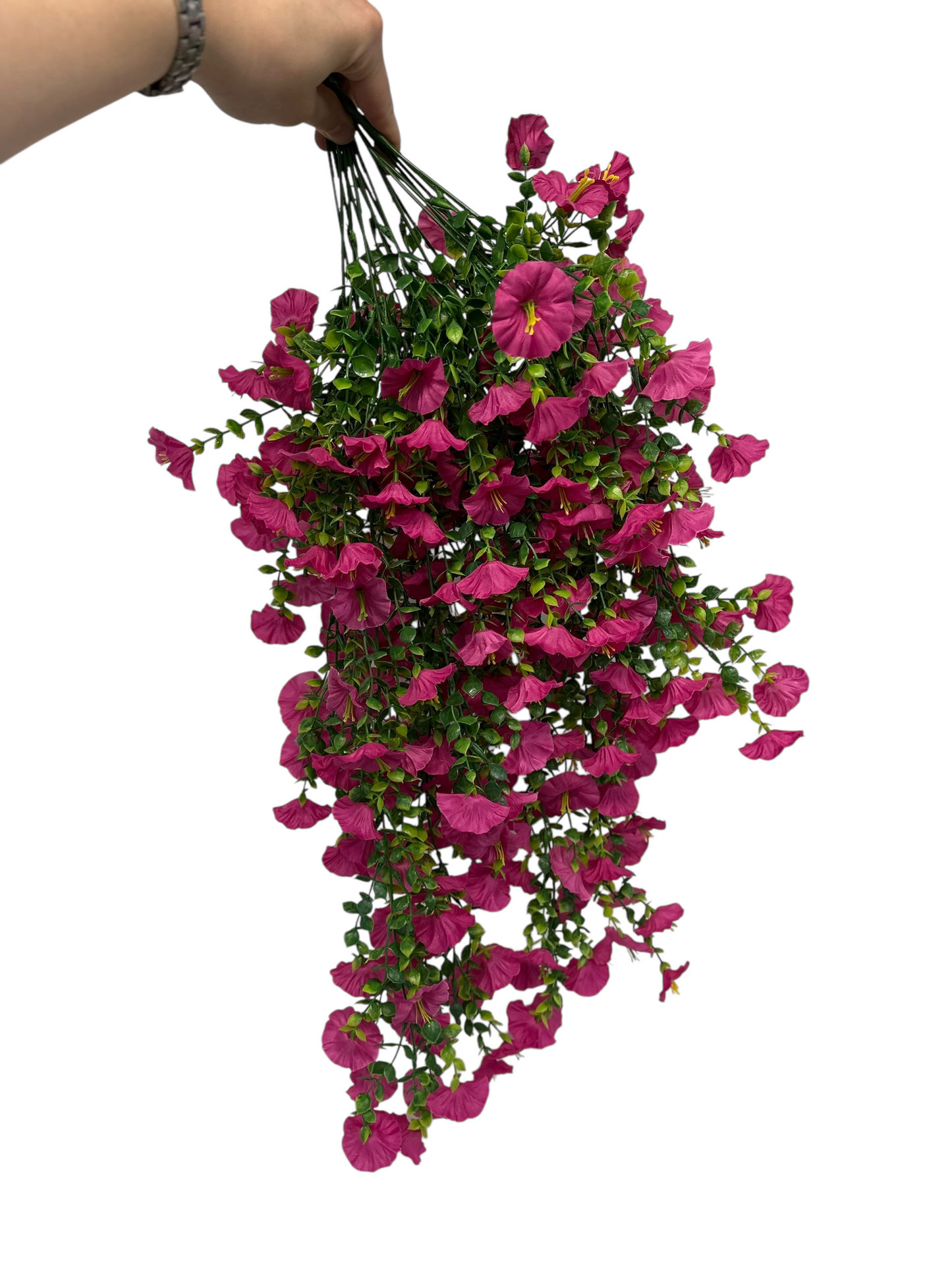 Gloria - Hanging Basket Indoor/Outdoor Fake Flower Arrangement