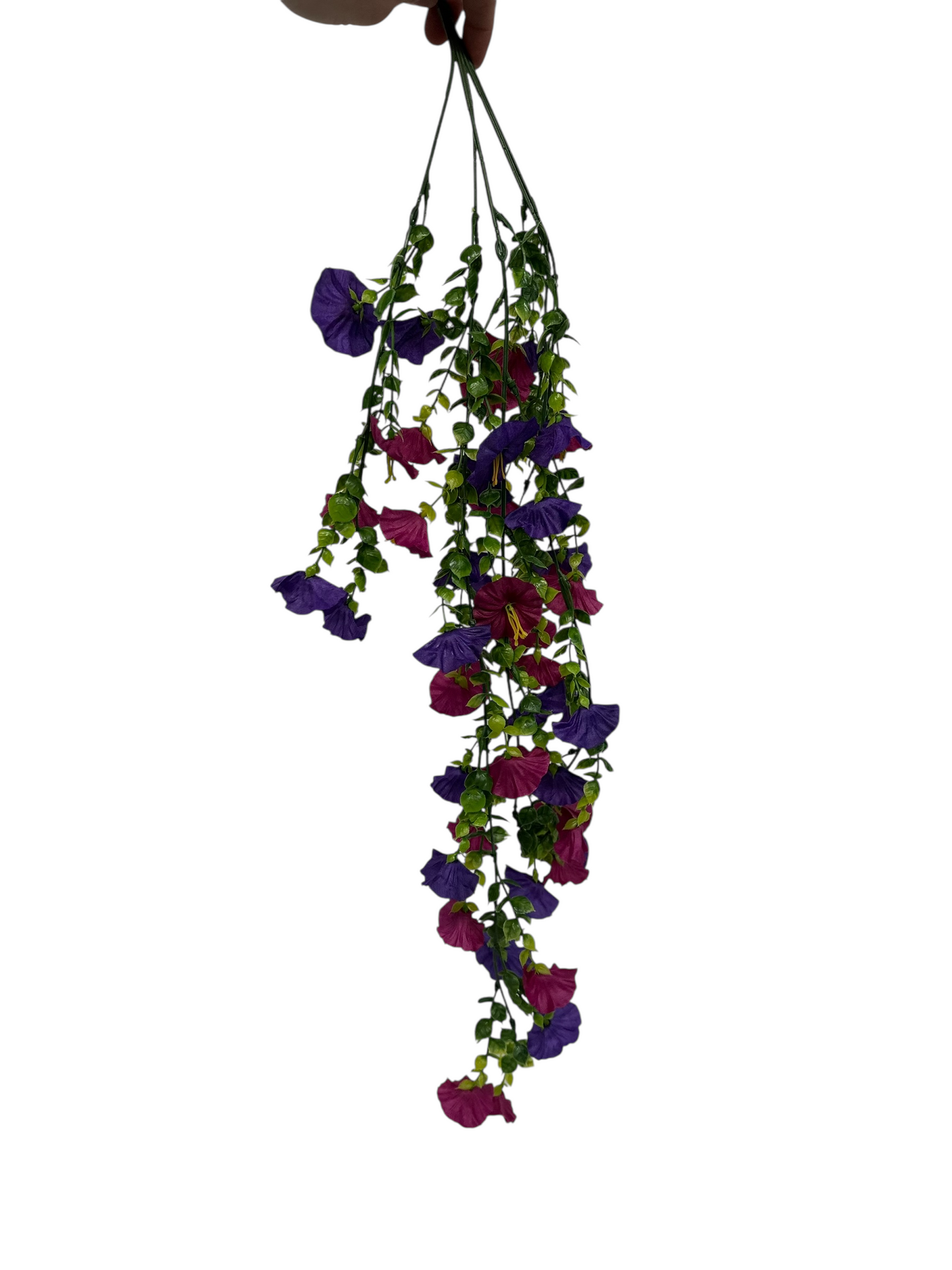 Gloria - Hanging Basket Indoor/Outdoor Fake Flower Arrangement