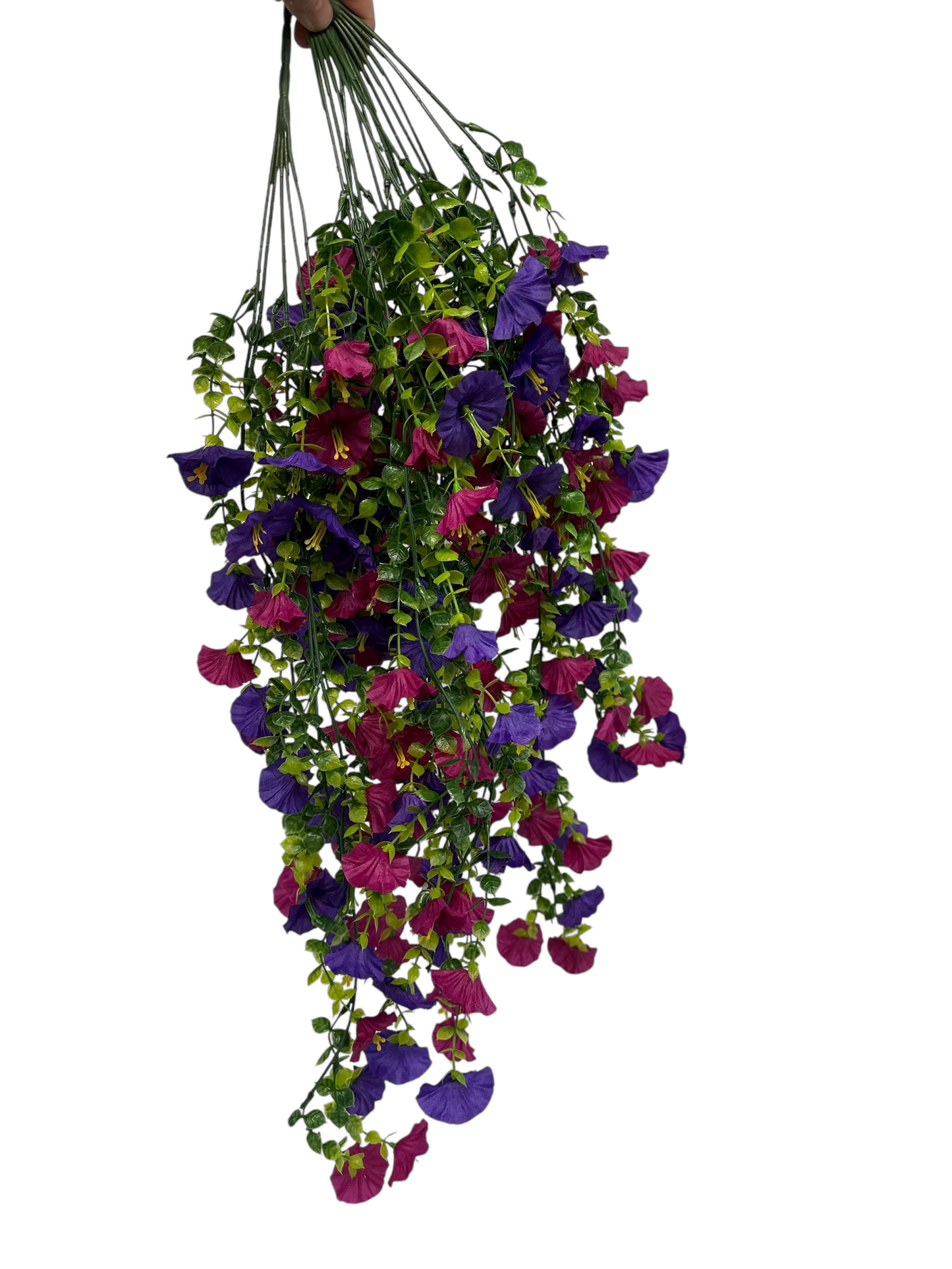Gloria - Hanging Basket Indoor/Outdoor Fake Flower Arrangement