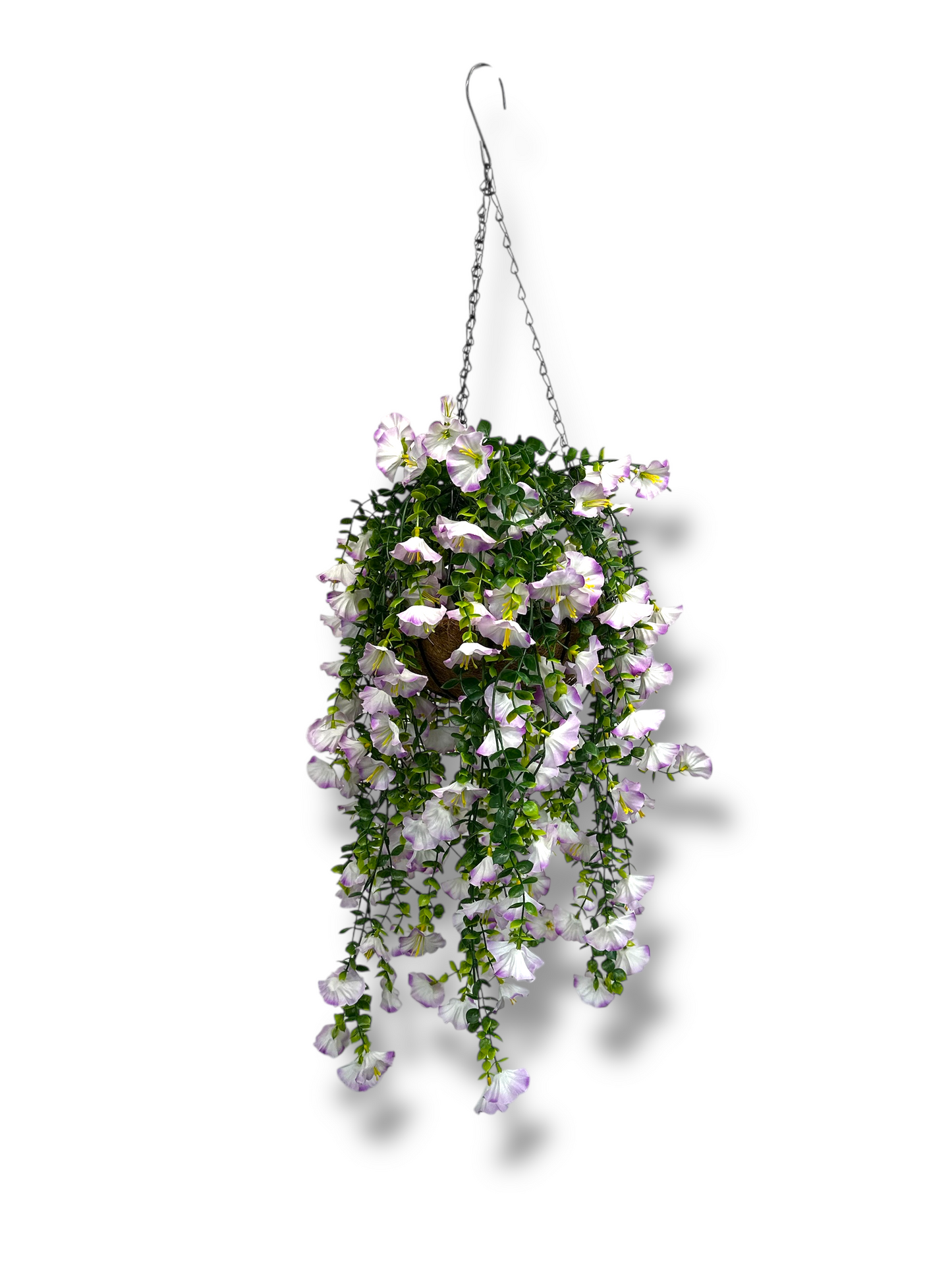 Gloria - Hanging Basket Indoor/Outdoor Fake Flower Arrangement