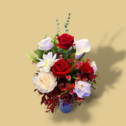 Memory Blossoms - Reusable Floral Arranging Kit Perfect Gift for Grandparents