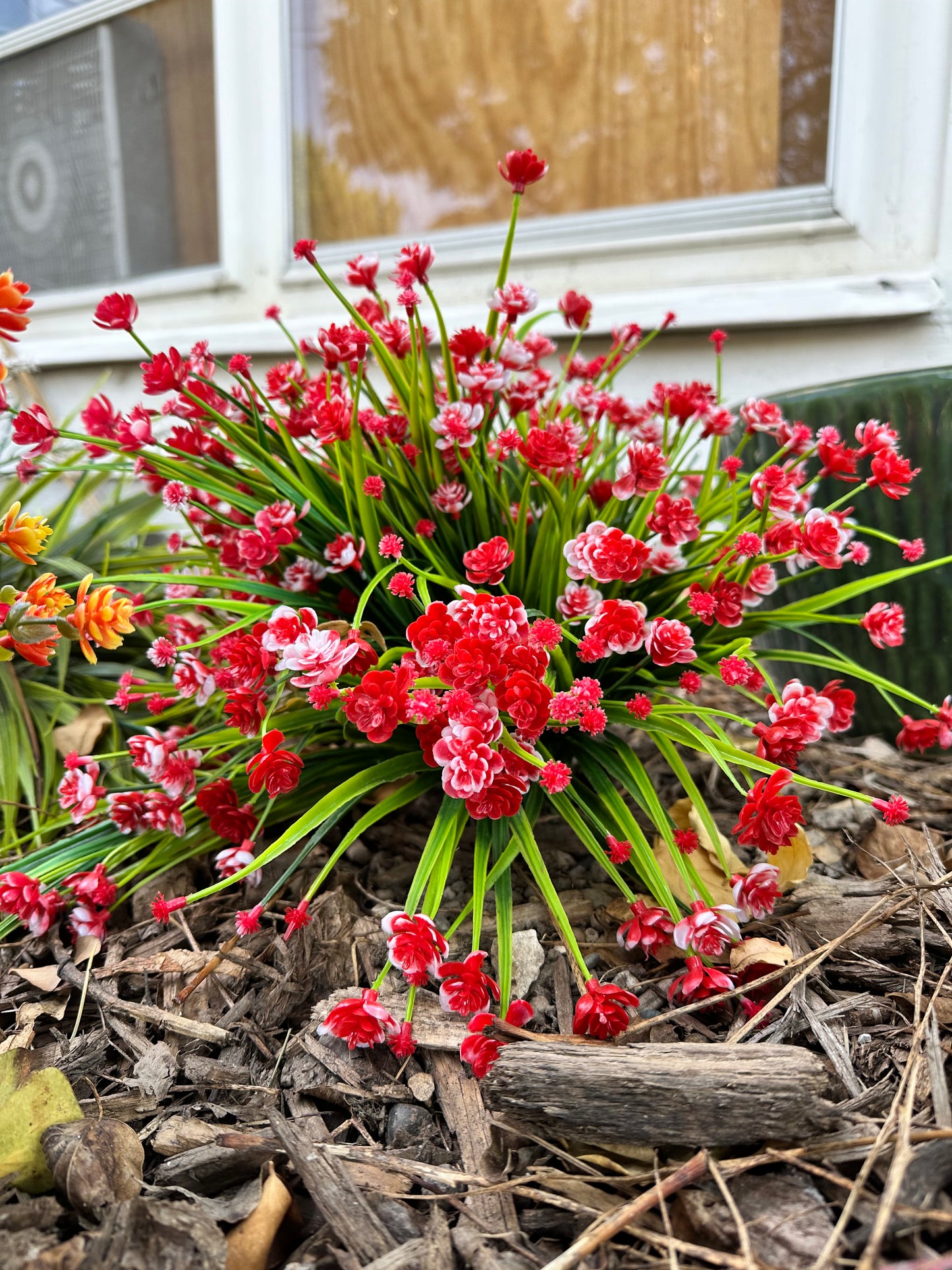 Artificial Red Gypsophilia (Baby’s Breath) Flowering Plant