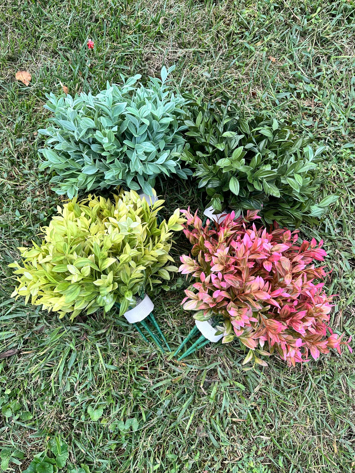 Artificial Yellow Vanilla Plant for Garden Landscaping