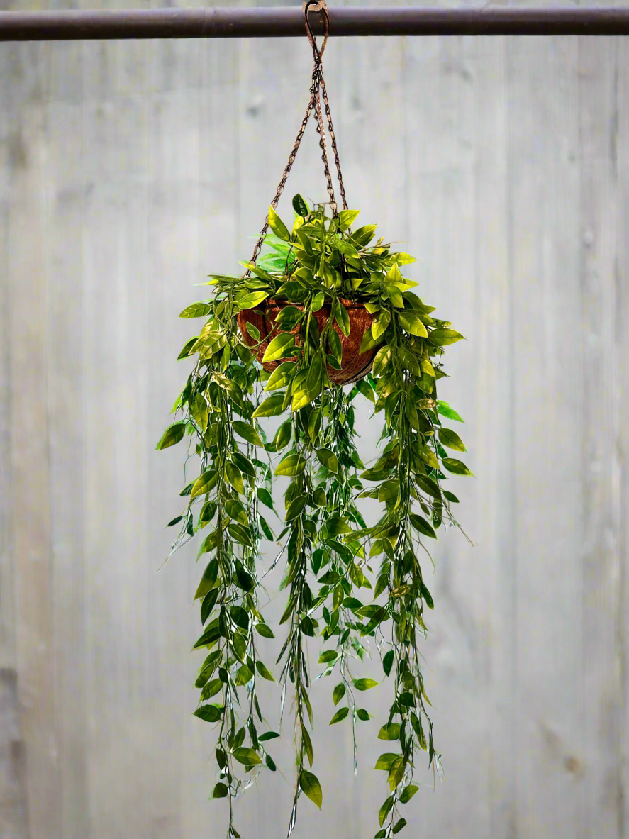 Amelia Artificial Jasmine Vine Hanging Plant – Lifelike Greenery