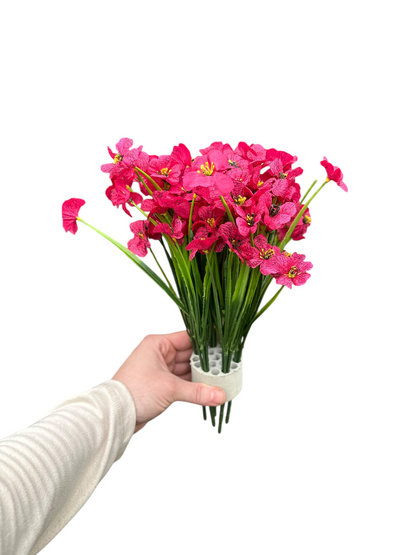 Maribel Faux Wildflower Arrangement – Red, Pink, Blue, Purple & Orange | Mother’s Day Gift | Indoor/Outdoor Artificial Flowers