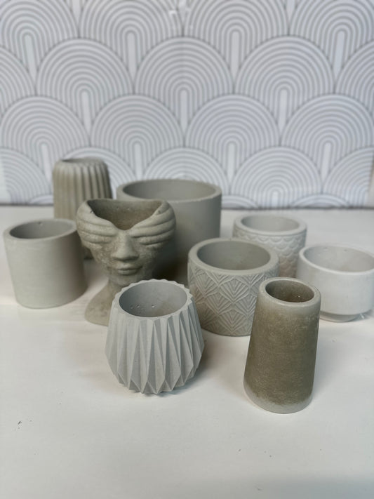 Handmade Cement Vases – Modern & Minimalist Décor