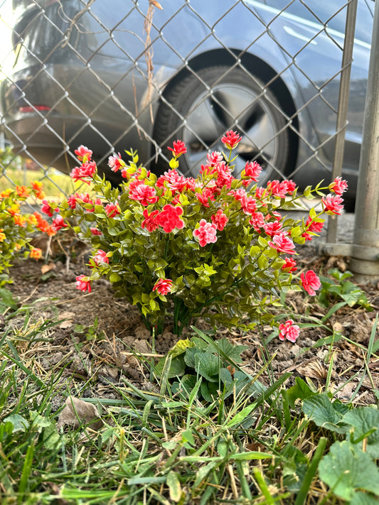 Artificial Red Eucalyptus Plant for Garden Landscaping