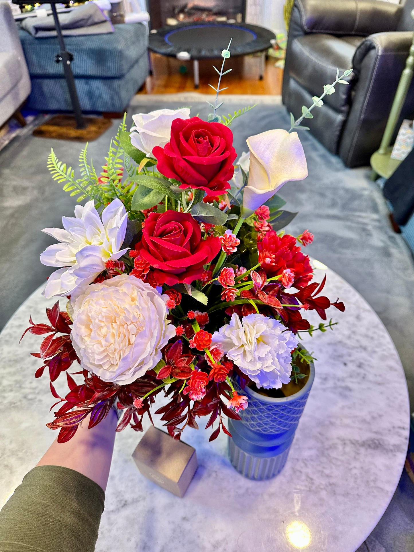 Memory Blossoms - Reusable Floral Arranging Kit Perfect Gift for Grandparents