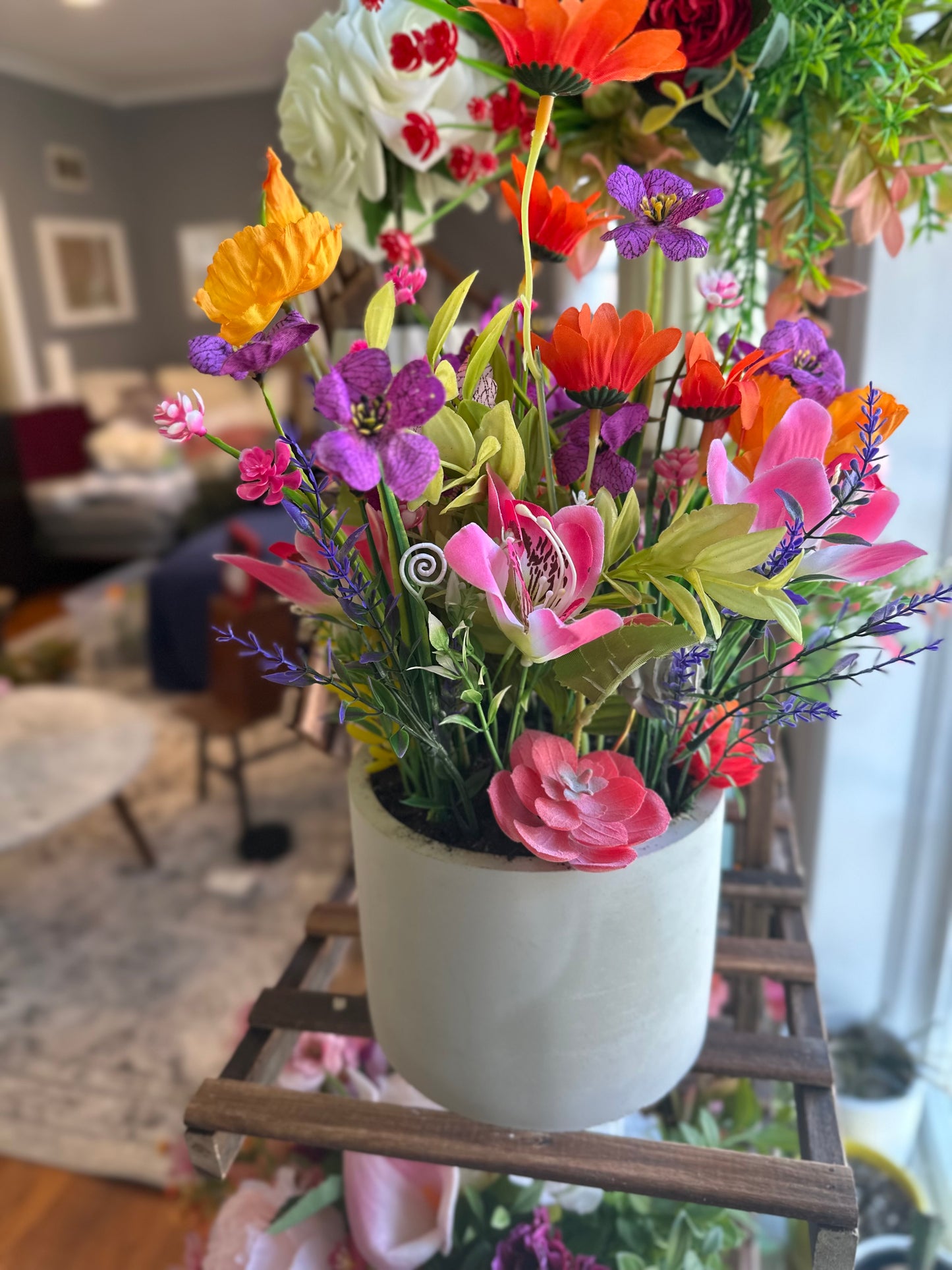 Tink’s Fairy Garden - Artificial Enchanting Floral Arrangement