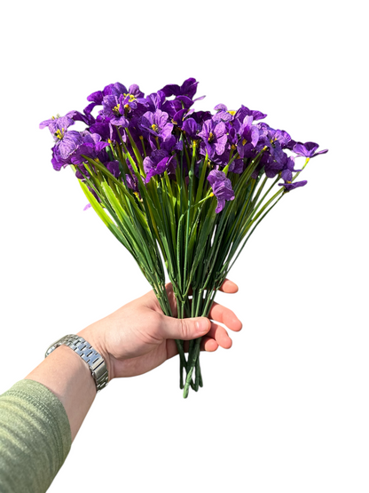 Maribel Faux Wildflower Arrangement – Red, Pink, Blue, Purple & Orange | Mother’s Day Gift | Indoor/Outdoor Artificial Flowers