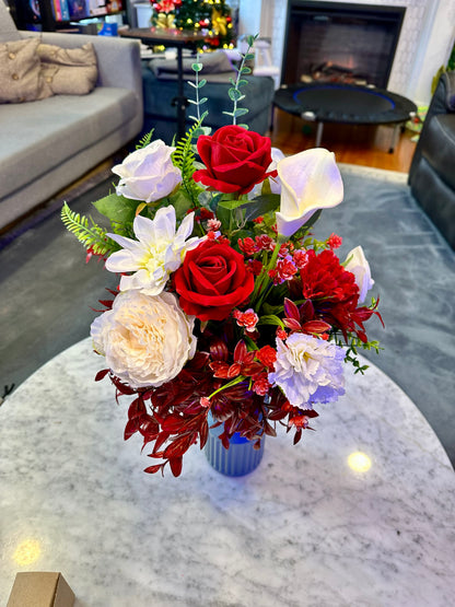 Memory Blossoms - Reusable Floral Arranging Kit Perfect Gift for Grandparents