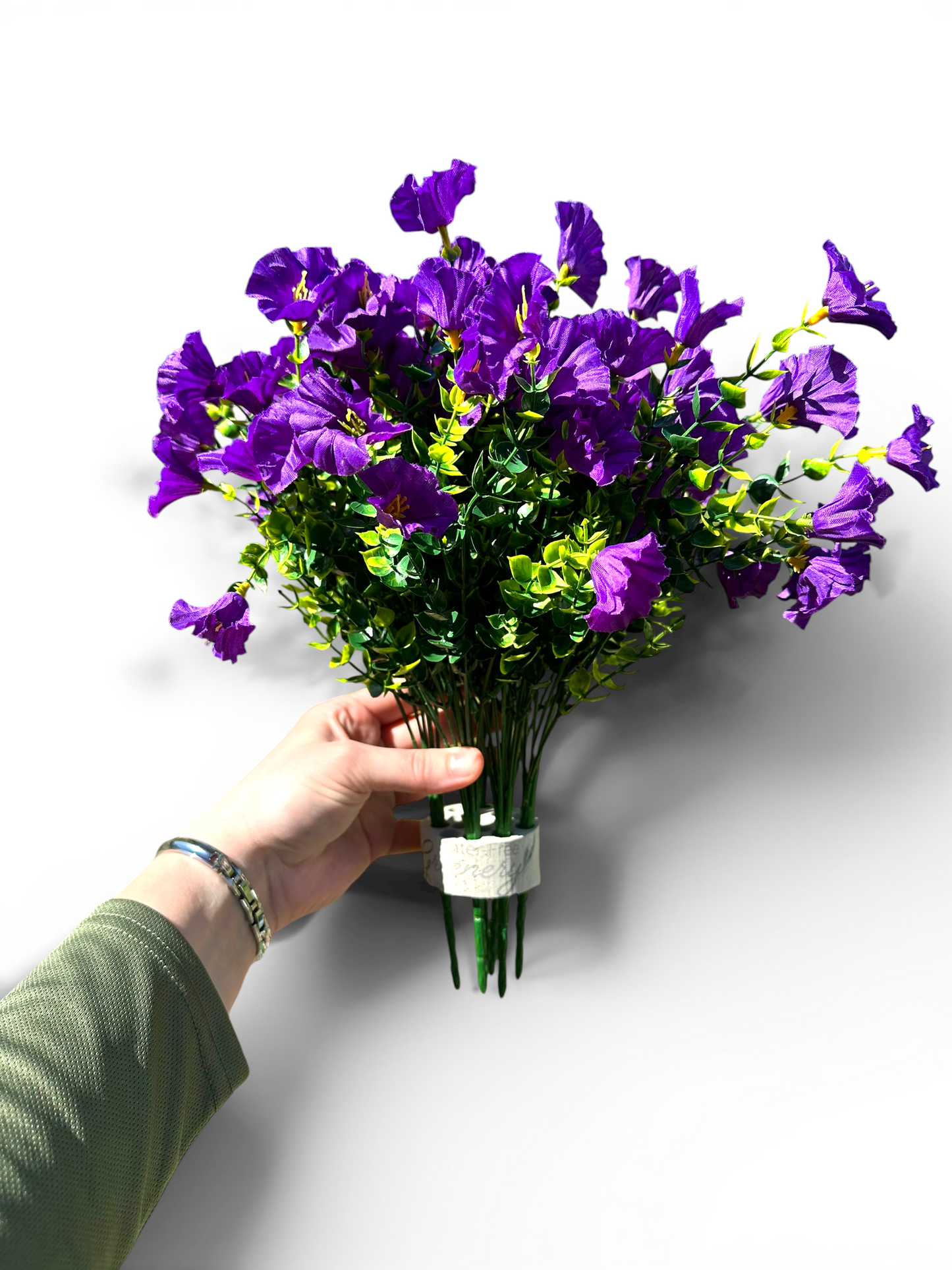 Plantable Everlasting Petunia Blooms: UV-Protected Artificial Landscape Flowers with Patent-Pending Planting Core