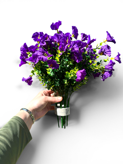Plantable Everlasting Petunia Blooms: UV-Protected Artificial Landscape Flowers with Patent-Pending Planting Core