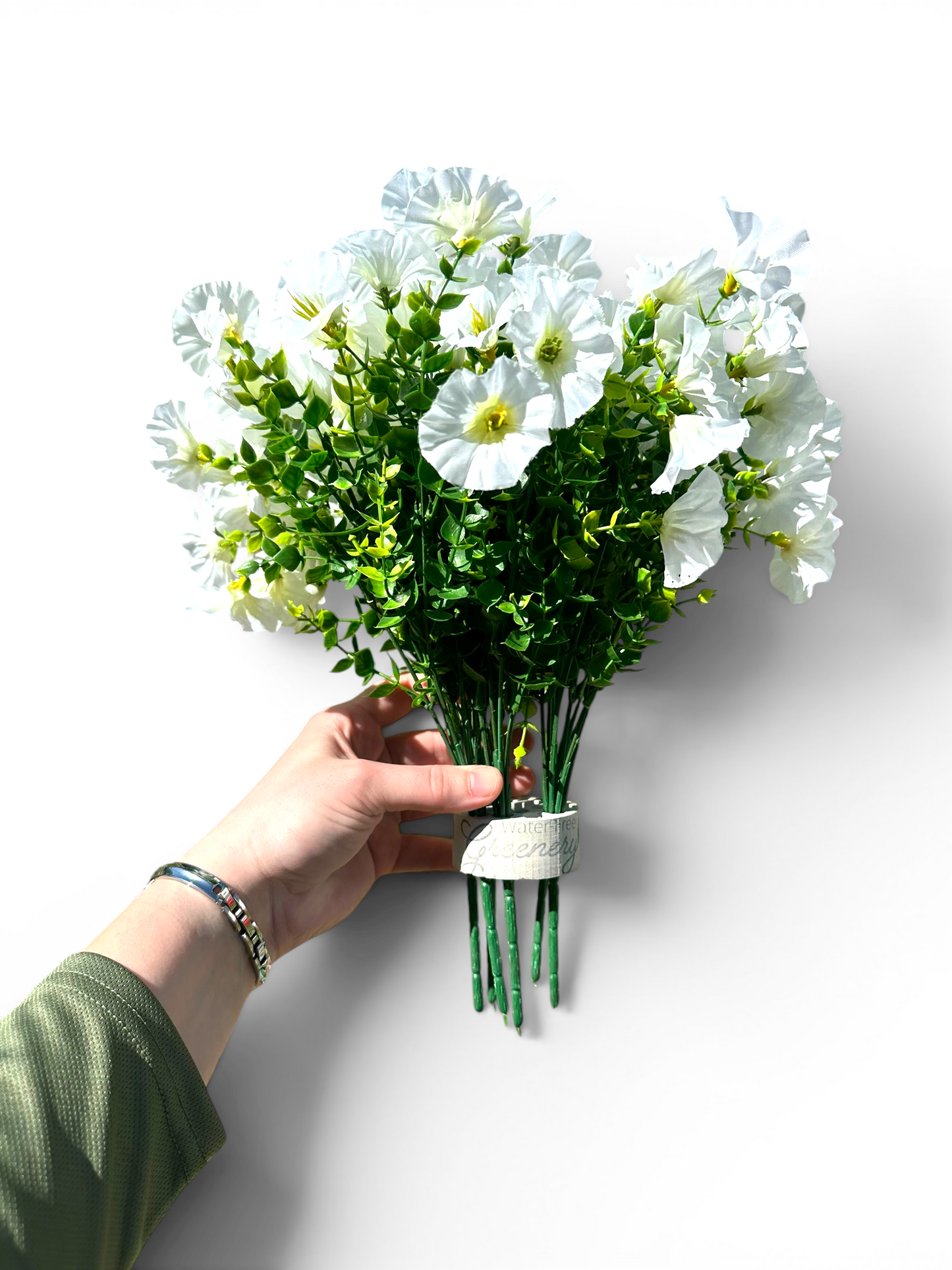 Plantable Everlasting Petunia Blooms: UV-Protected Artificial Landscape Flowers with Patent-Pending Planting Core