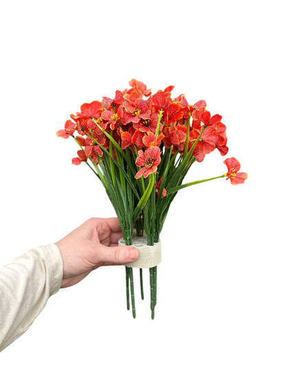 Maribel Faux Wildflower Arrangement – Red, Pink, Blue, Purple & Orange | Mother’s Day Gift | Indoor/Outdoor Artificial Flowers