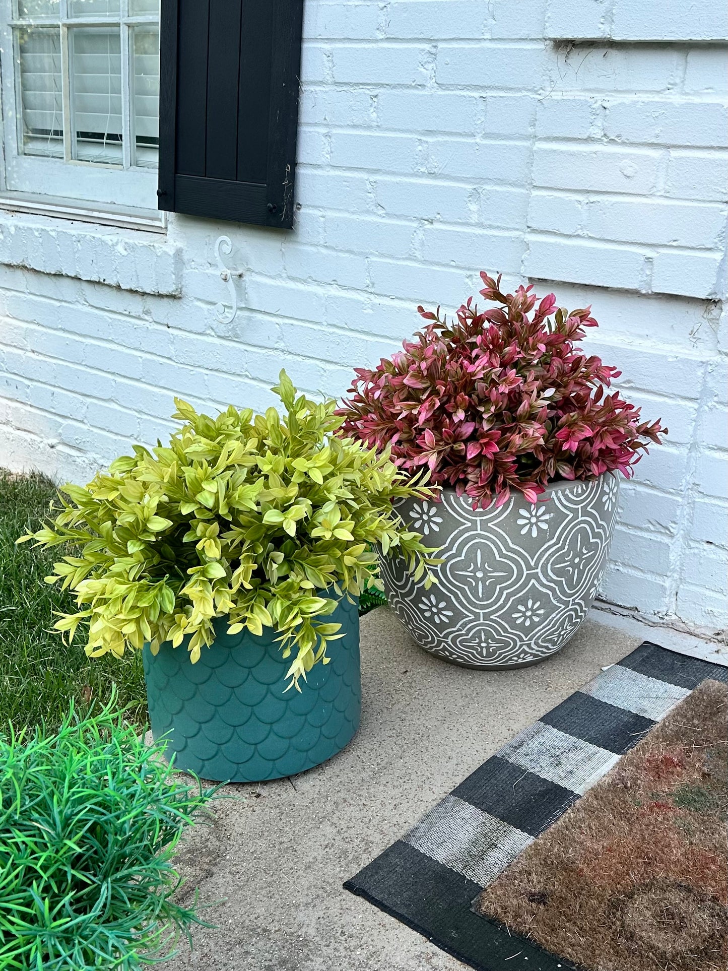 Artificial Yellow Vanilla Plant for Garden Landscaping