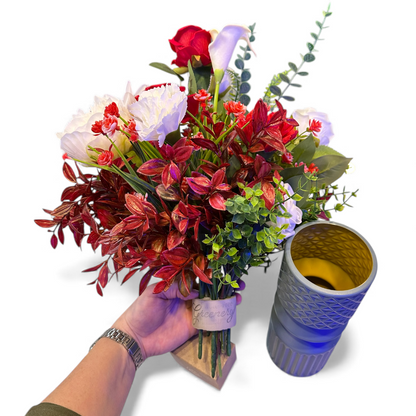 Memory Blossoms - Reusable Floral Arranging Kit Perfect Gift for Grandparents