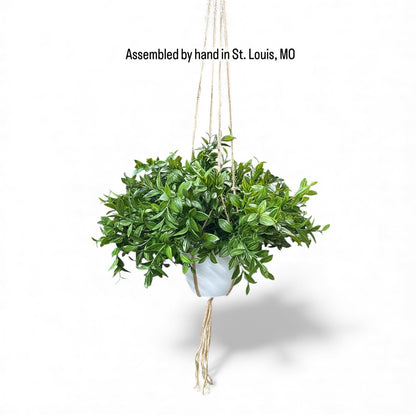 Artificial Vanilla Plant in Dark Green for outdoor greenery, fake foliage, uv protected