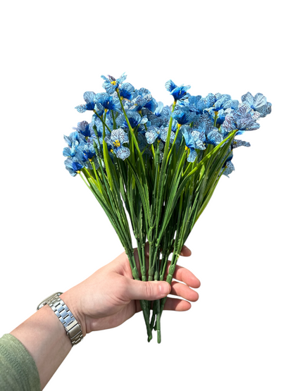 Maribel Faux Wildflower Arrangement – Red, Pink, Blue, Purple & Orange | Mother’s Day Gift | Indoor/Outdoor Artificial Flowers