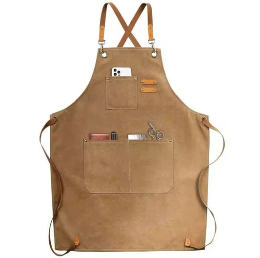 Professional Canvas Apron – Oil-Proof, Waterproof, and Stylish
