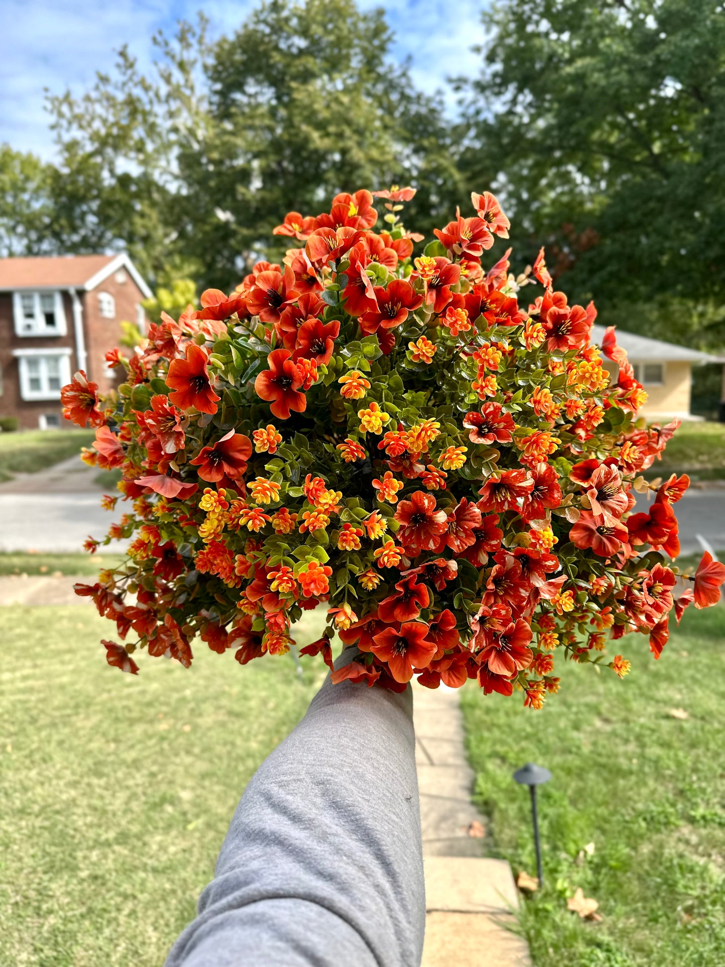 Ember Grace Limited Edition Artificial Floral Bloom – Pumpkin Inspired Decor