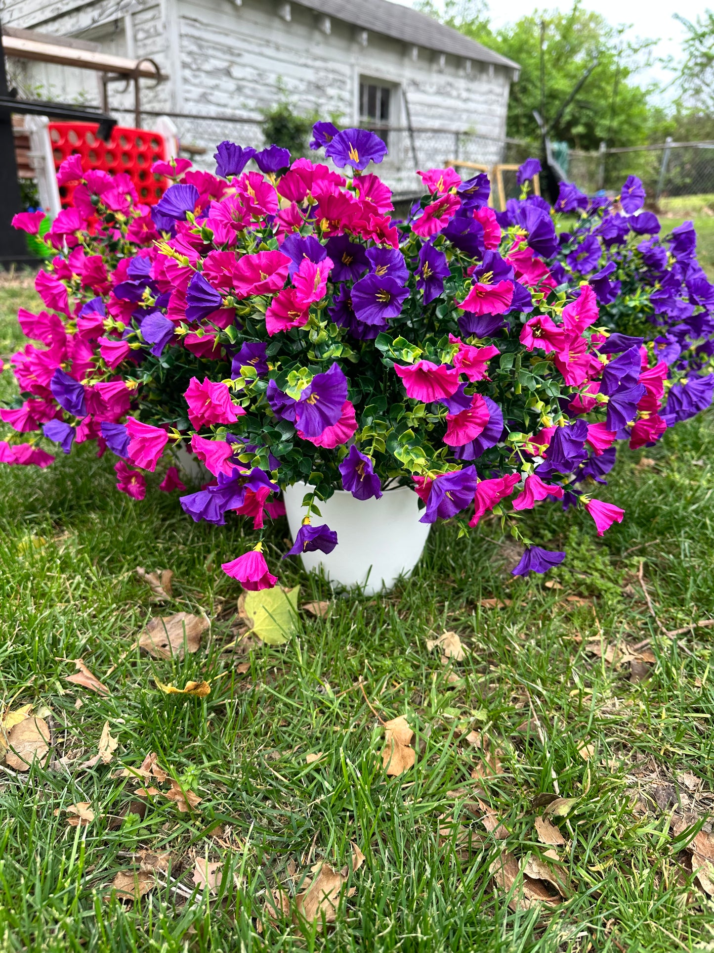Potted Petunia Artificial Plant