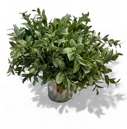 Artificial Frosted Green Vanilla Plant for Garden Landscaping