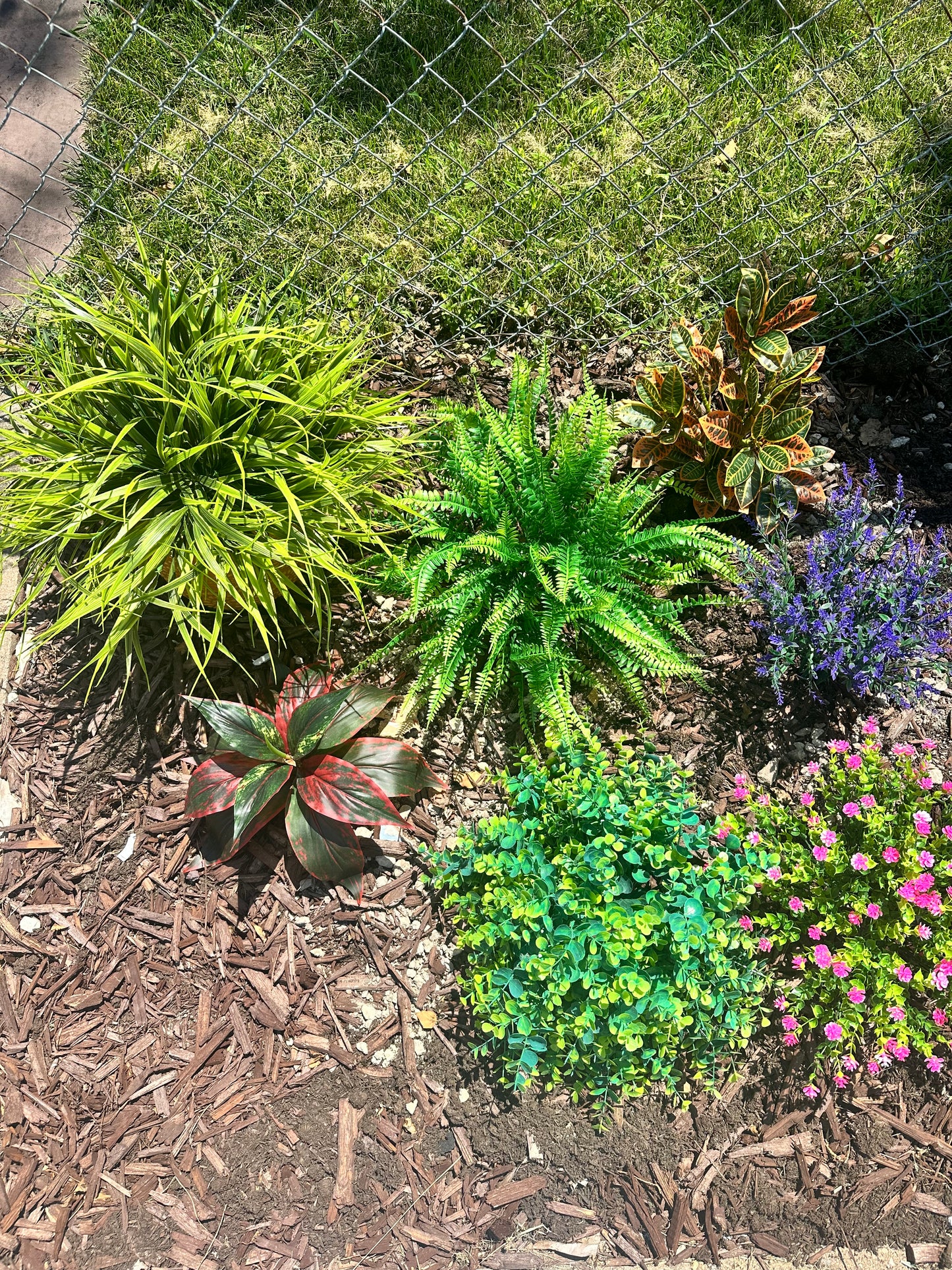 Artificial Fern Plant for Garden Landscaping