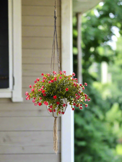 Artificial Red Eucalyptus Plant for Garden Landscaping
