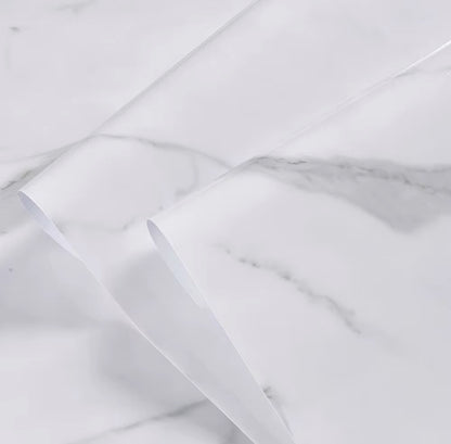 Marble Patterned Vinyl for Countertops Peel and Stick Thick and Glossy