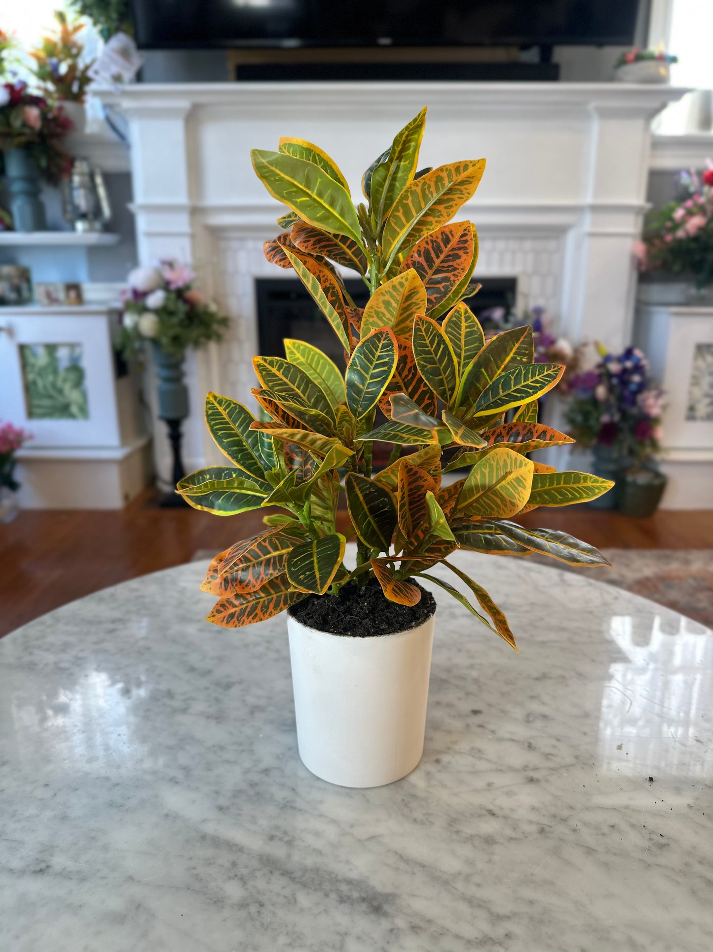 Artificial Crotons Plant for Garden Landscaping