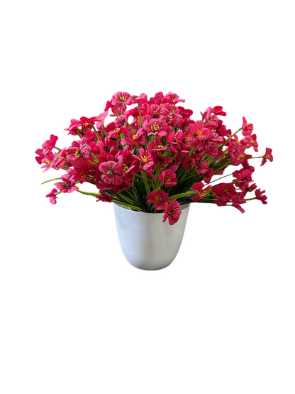 Maribel Faux Wildflower Arrangement – Red, Pink, Blue, Purple & Orange | Mother’s Day Gift | Indoor/Outdoor Artificial Flowers