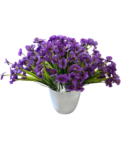 Maribel Faux Wildflower Arrangement – Red, Pink, Blue, Purple & Orange | Mother’s Day Gift | Indoor/Outdoor Artificial Flowers