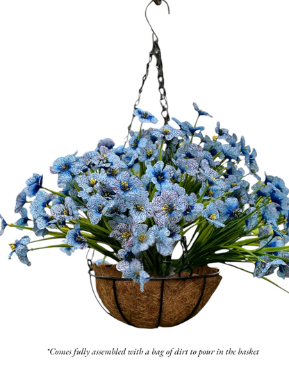Maribel Faux Wildflower Arrangement – Red, Pink, Blue, Purple & Orange | Mother’s Day Gift | Indoor/Outdoor Artificial Flowers