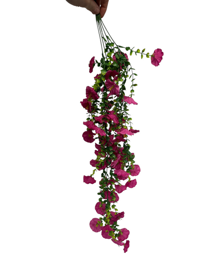 Gloria - Hanging Basket Indoor/Outdoor Fake Flower Arrangement