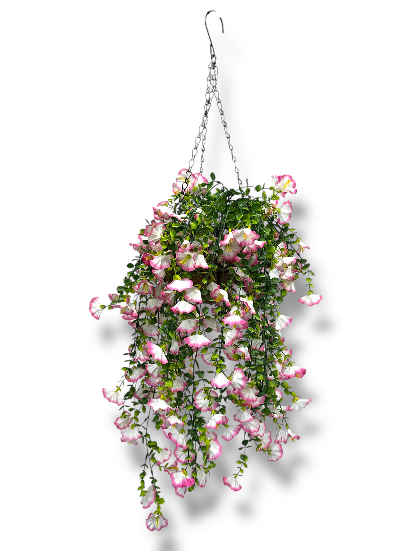 Gloria - Hanging Basket Indoor/Outdoor Fake Flower Arrangement
