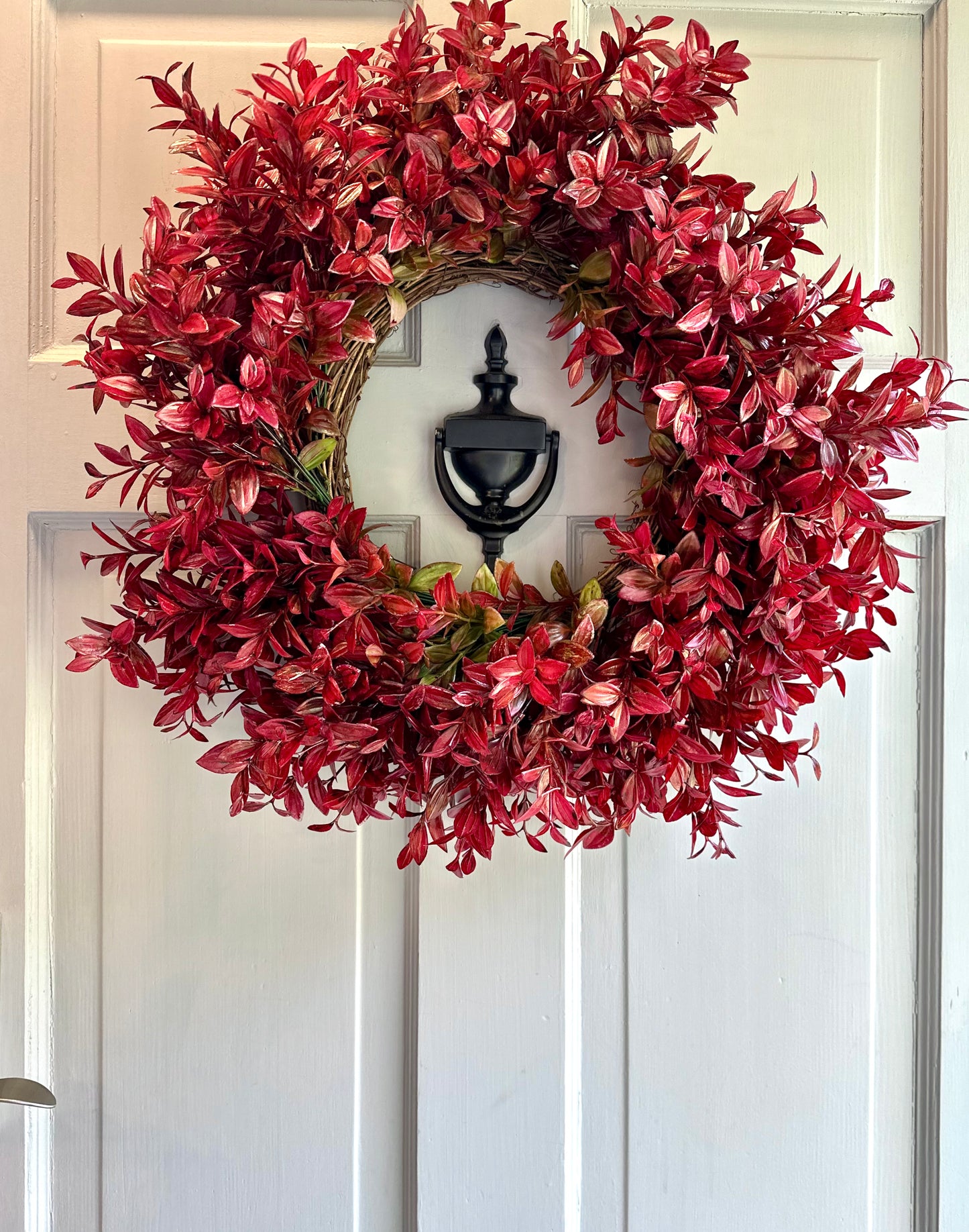 Ophelia – Artificial Crimson Foliage Wreath